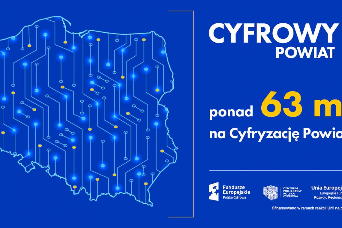 Powiat Wejherowski otrzymał 350.000,00 zł grantu w ramach konkursu "Cyfrowy Powiat"