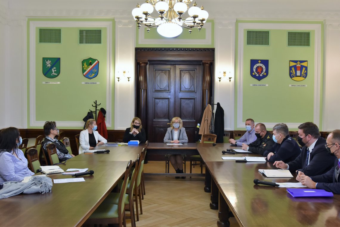 W Starostwie Powiatowym w Wejherowie odbyło się posiedzenie Powiatowego Zespołu Zarządzania Kryzysowego