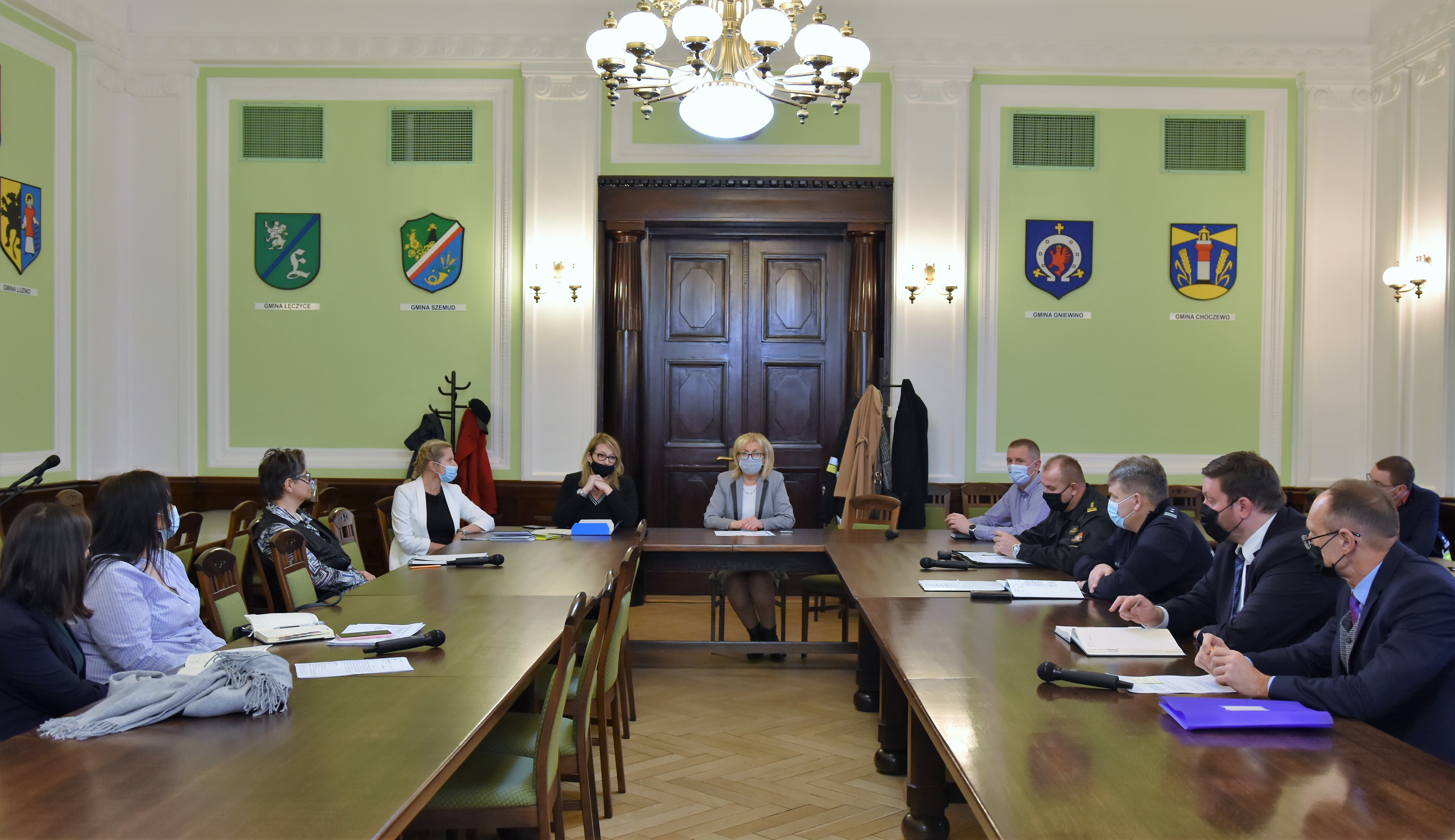 W Starostwie Powiatowym w Wejherowie odbyło się posiedzenie Powiatowego Zespołu Zarządzania Kryzysowego
